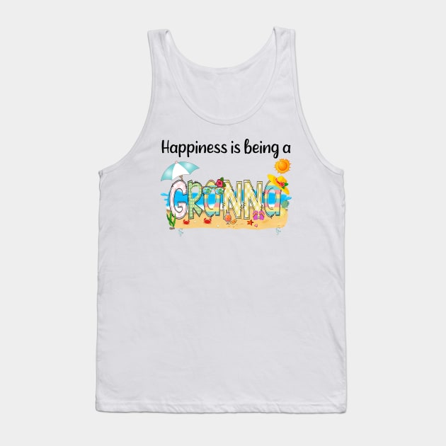 Happiness Is Being A Granna Summer Beach Happy Mother's Day Tank Top by KIMIKA